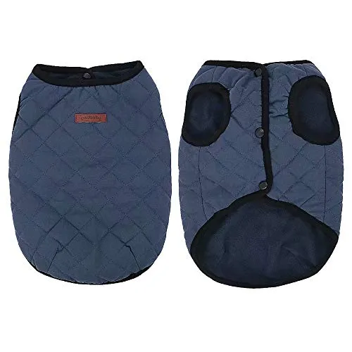 Beirui - Abrigo cálido para perros pequeños, para cachorros y gatos, de forro polar suave, para perros pequeños, chaleco para chihuahua Yorkie Poodles, 2 colores (XS M L)