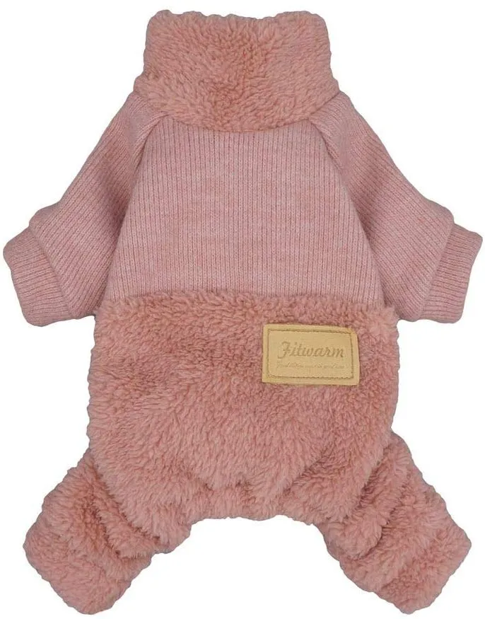 Fitwarm - Ropa de invierno para perro, cuello de tortuga, color rosa
