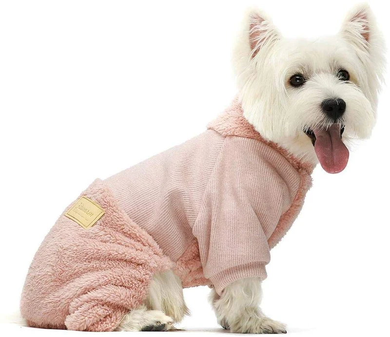 Fitwarm - Ropa de invierno para perro, cuello de tortuga, color rosa