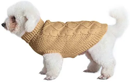 Mihachi – Sudadera para perro, abrigo de invierno, ropa clásica de punto para clima frío