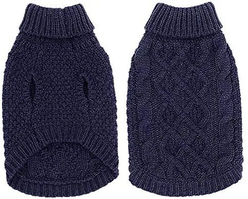 Mihachi – Sudadera para perro, abrigo de invierno, ropa clásica de punto para clima frío