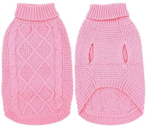 Mihachi – Sudadera para perro, abrigo de invierno, ropa clásica de punto para clima frío