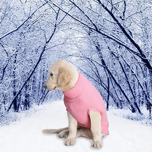 Mihachi – Sudadera para perro, abrigo de invierno, ropa clásica de punto para clima frío