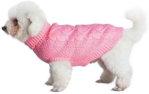 Mihachi – Sudadera para perro, abrigo de invierno, ropa clásica de punto para clima frío