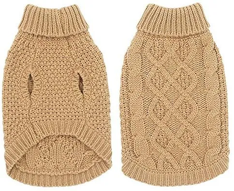 Mihachi – Sudadera para perro, abrigo de invierno, ropa clásica de punto para clima frío