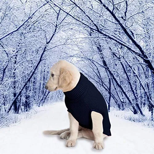 Mihachi – Sudadera para perro, abrigo de invierno, ropa clásica de punto para clima frío