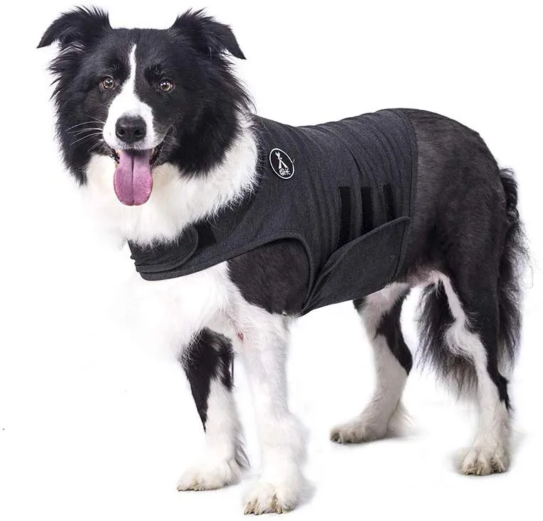 X@HE - Chaleco de alivio de ansiedad para perro, chaleco para mantener la comodidad, chaleco para perros de talla XS, M, L, XL, azul marino, gris, rosa, rojo y camuflaje