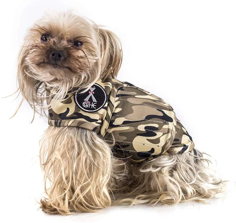 X@HE - Chaleco de alivio de ansiedad para perro, chaleco para mantener la comodidad, chaleco para perros de talla XS, M, L, XL, azul marino, gris, rosa, rojo y camuflaje