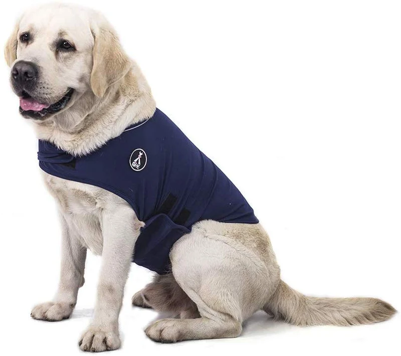 X@HE - Chaleco de alivio de ansiedad para perro, chaleco para mantener la comodidad, chaleco para perros de talla XS, M, L, XL, azul marino, gris, rosa, rojo y camuflaje