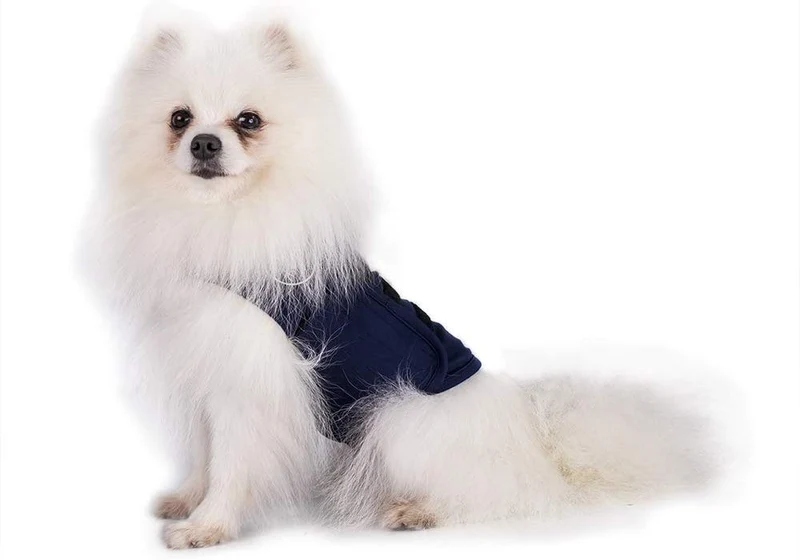 X@HE - Chaleco de alivio de ansiedad para perro, chaleco para mantener la comodidad, chaleco para perros de talla XS, M, L, XL, azul marino, gris, rosa, rojo y camuflaje
