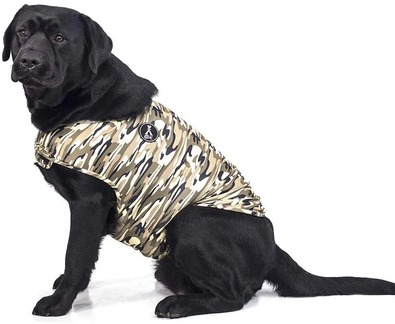 X@HE - Chaleco de alivio de ansiedad para perro, chaleco para mantener la comodidad, chaleco para perros de talla XS, M, L, XL, azul marino, gris, rosa, rojo y camuflaje