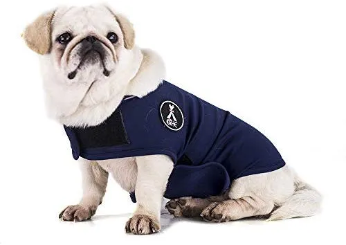 X@HE - Chaleco de alivio de ansiedad para perro, chaleco para mantener la comodidad, chaleco para perros de talla XS, M, L, XL, azul marino, gris, rosa, rojo y camuflaje