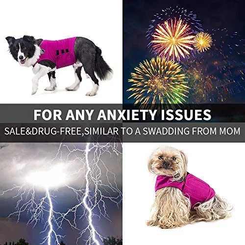 X@HE - Chaleco de alivio de ansiedad para perro, chaleco para mantener la comodidad, chaleco para perros de talla XS, M, L, XL, azul marino, gris, rosa, rojo y camuflaje