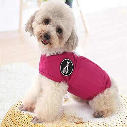 X@HE - Chaleco de alivio de ansiedad para perro, chaleco para mantener la comodidad, chaleco para perros de talla XS, M, L, XL, azul marino, gris, rosa, rojo y camuflaje