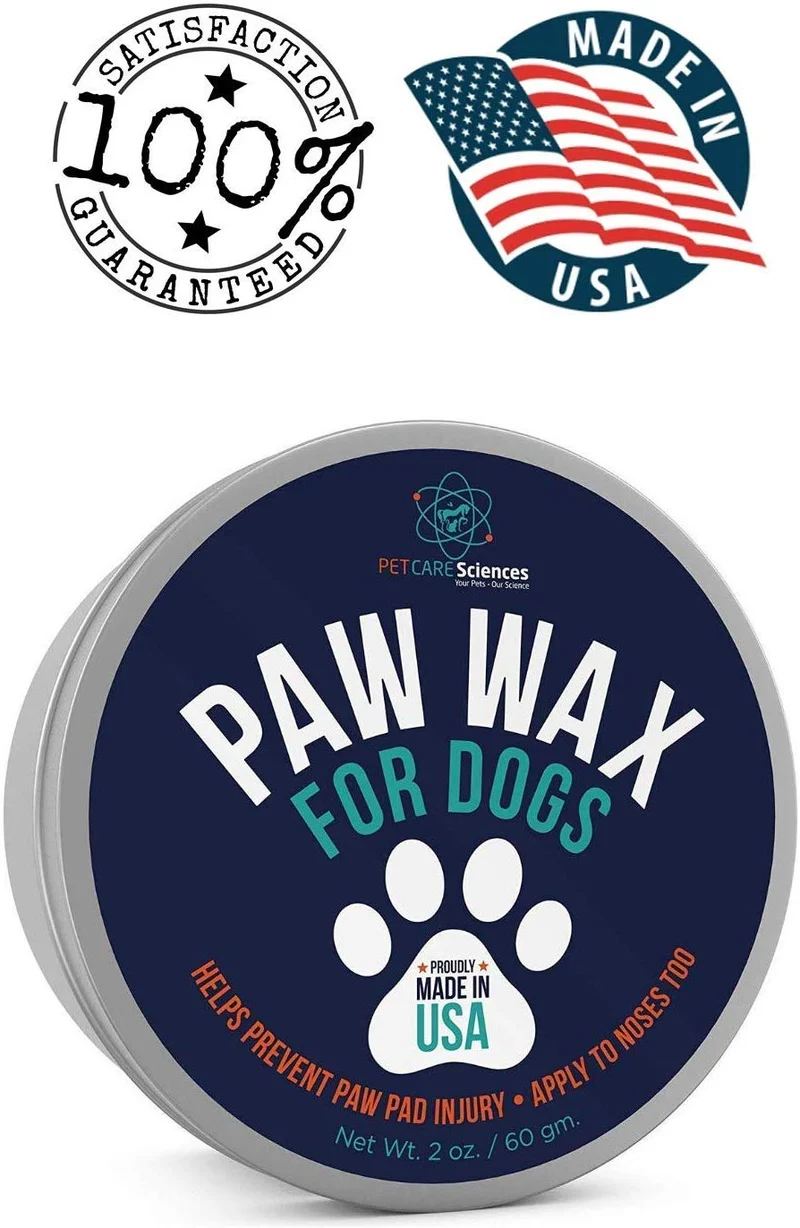 Pet Care Sciences - Cera de perro para perros, crema nasal y almohadilla de pata para gatos, también protege, calma y repara delicadas patas y hocicos, protección de pies para nieve, aroma a vainilla, fabricado en los Estados Unidos, lata de 2.0 fl oz.