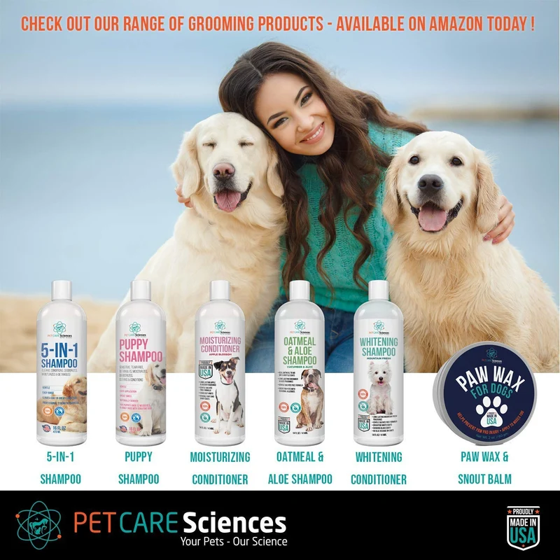 Pet Care Sciences - Cera de perro para perros, crema nasal y almohadilla de pata para gatos, también protege, calma y repara delicadas patas y hocicos, protección de pies para nieve, aroma a vainilla, fabricado en los Estados Unidos, lata de 2.0 fl oz.