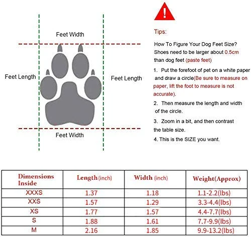 URBEST botas para perros con velcro, 2 pares, color marrón