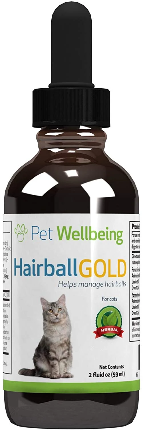 Pet bienestar – Hairball de oro para gatos – Gestión de Hairball naturales para gatos – 2OZ (59ml)