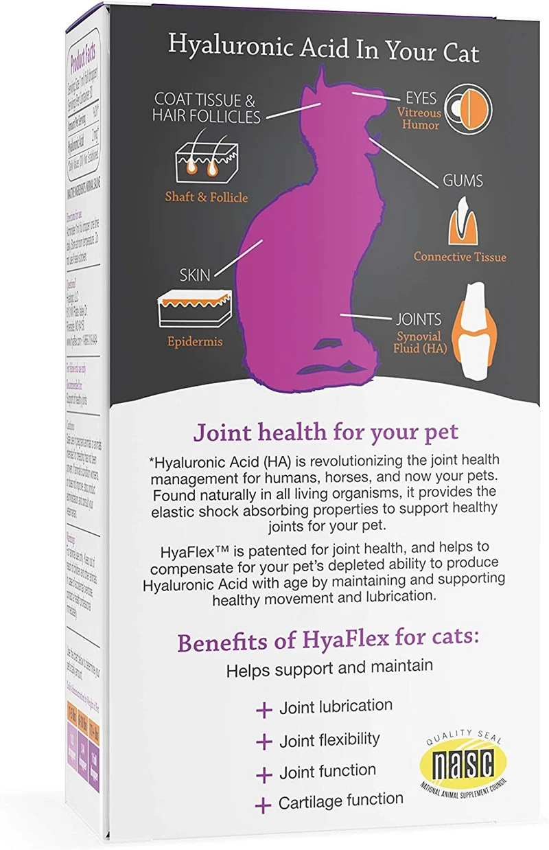 hyaflex Oral ha para gatos, Feline Hip & Fórmula conjunta, 1 onza
