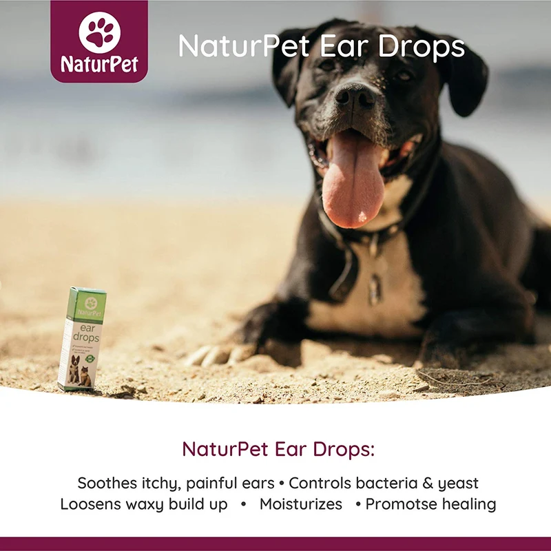 naturpet gotas | Natural Infección Medicina para perros | Oreja Los ácaros Gatos | perro oreja Limpiador | Cat Ear Cleaner | ayuda a con cera, la levadura, prurito & los malos olores