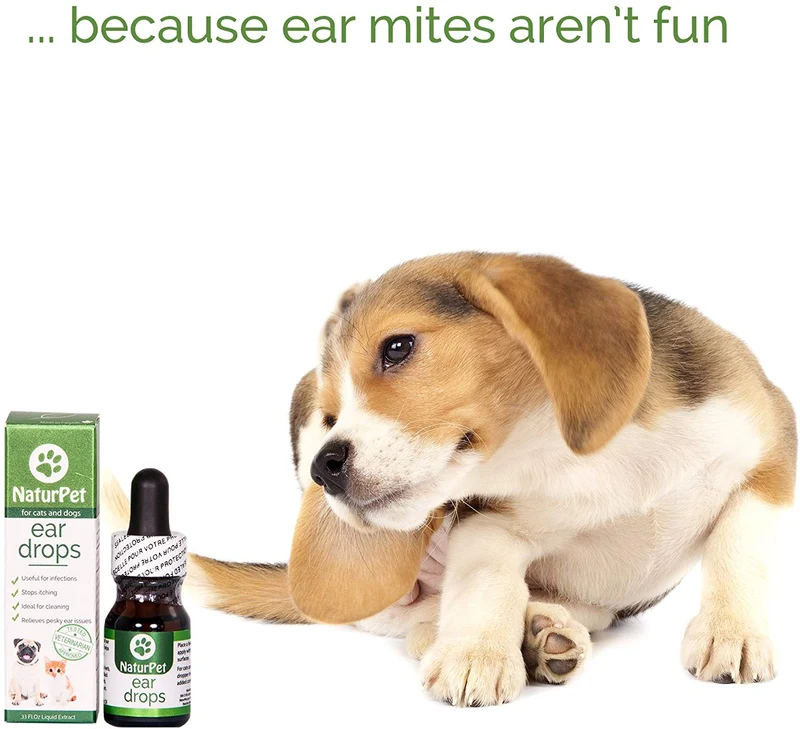 naturpet gotas | Natural Infección Medicina para perros | Oreja Los ácaros Gatos | perro oreja Limpiador | Cat Ear Cleaner | ayuda a con cera, la levadura, prurito & los malos olores