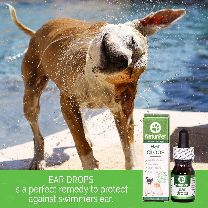naturpet gotas | Natural Infección Medicina para perros | Oreja Los ácaros Gatos | perro oreja Limpiador | Cat Ear Cleaner | ayuda a con cera, la levadura, prurito & los malos olores