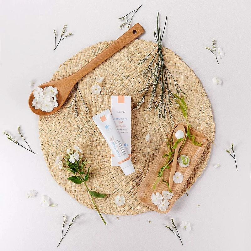 Breezytail PetO'Cera Cat - Derma Care Cream Gatos - Snout & Foot Pad Crema hidratante seco, piel sensible irrita de piel especializada Feline Skincare