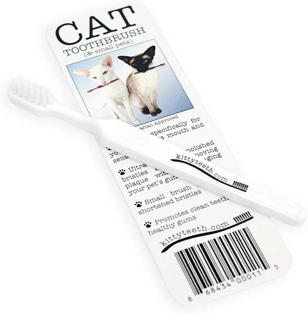 Pet cepillo para polvo de dientes Advanced Oral Higiene Dental Care & cepillo para polvo pequeño de perfil bajo cerdas Head