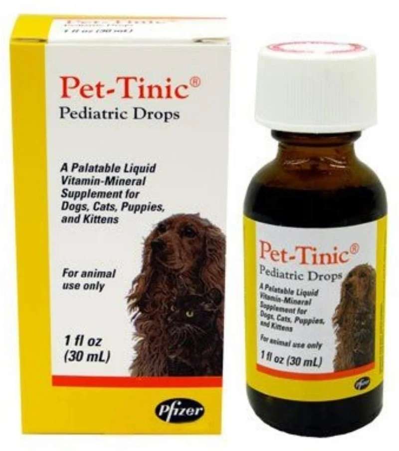 pet-tinic pediátrico gotas para perros, gatos, cachorros y gatitos,. (1 fl oz) por desconocido