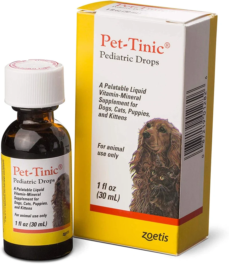pet-tinic pediátrico gotas para perros, gatos, cachorros y gatitos,. (1 fl oz) por desconocido