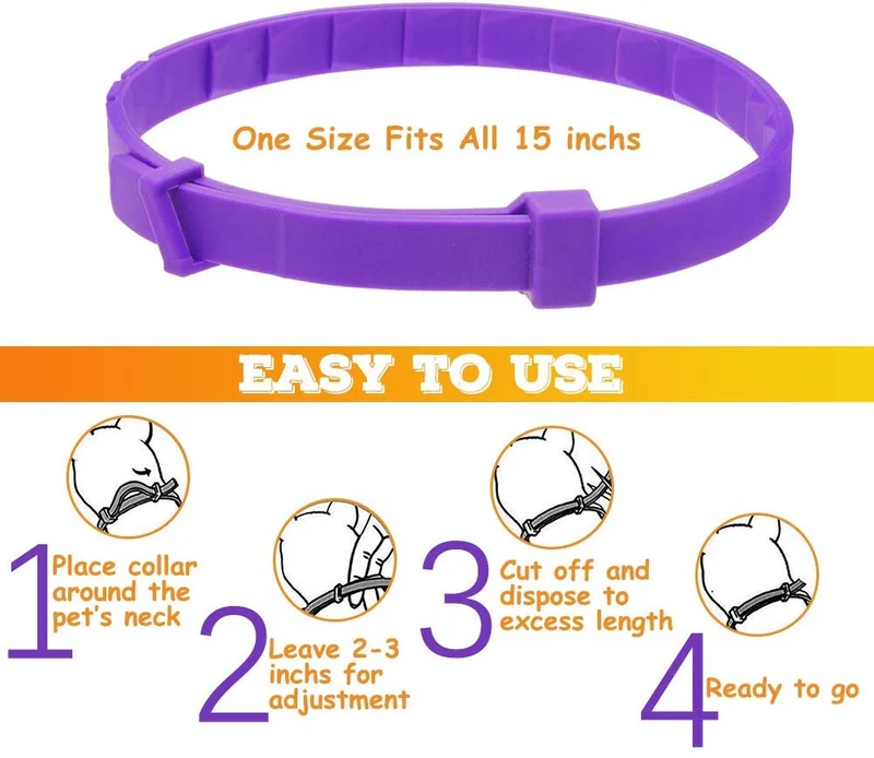 KOOLTAIL - Collar calmante para gatos, ajustable para aliviar la ansiedad, feromona para tu mascota que dura calma natural hasta 15.0 in