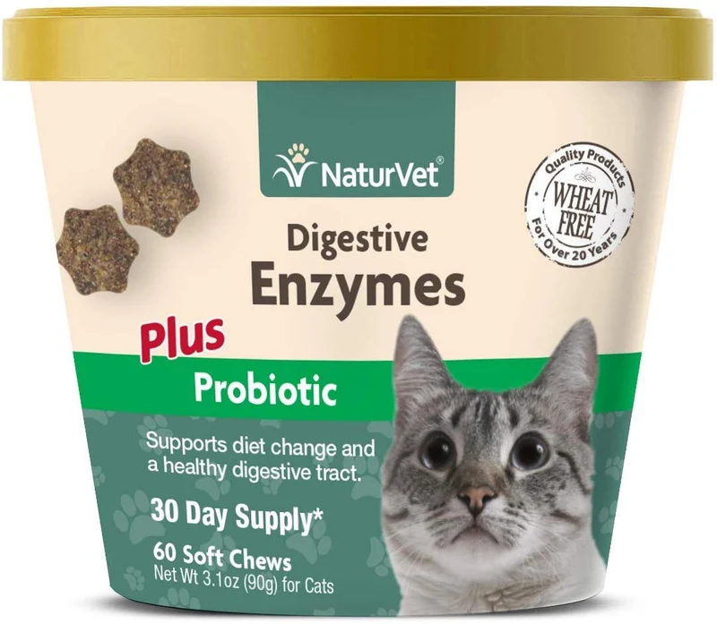 NaturVet Digestive Enzymes Cat Supplement