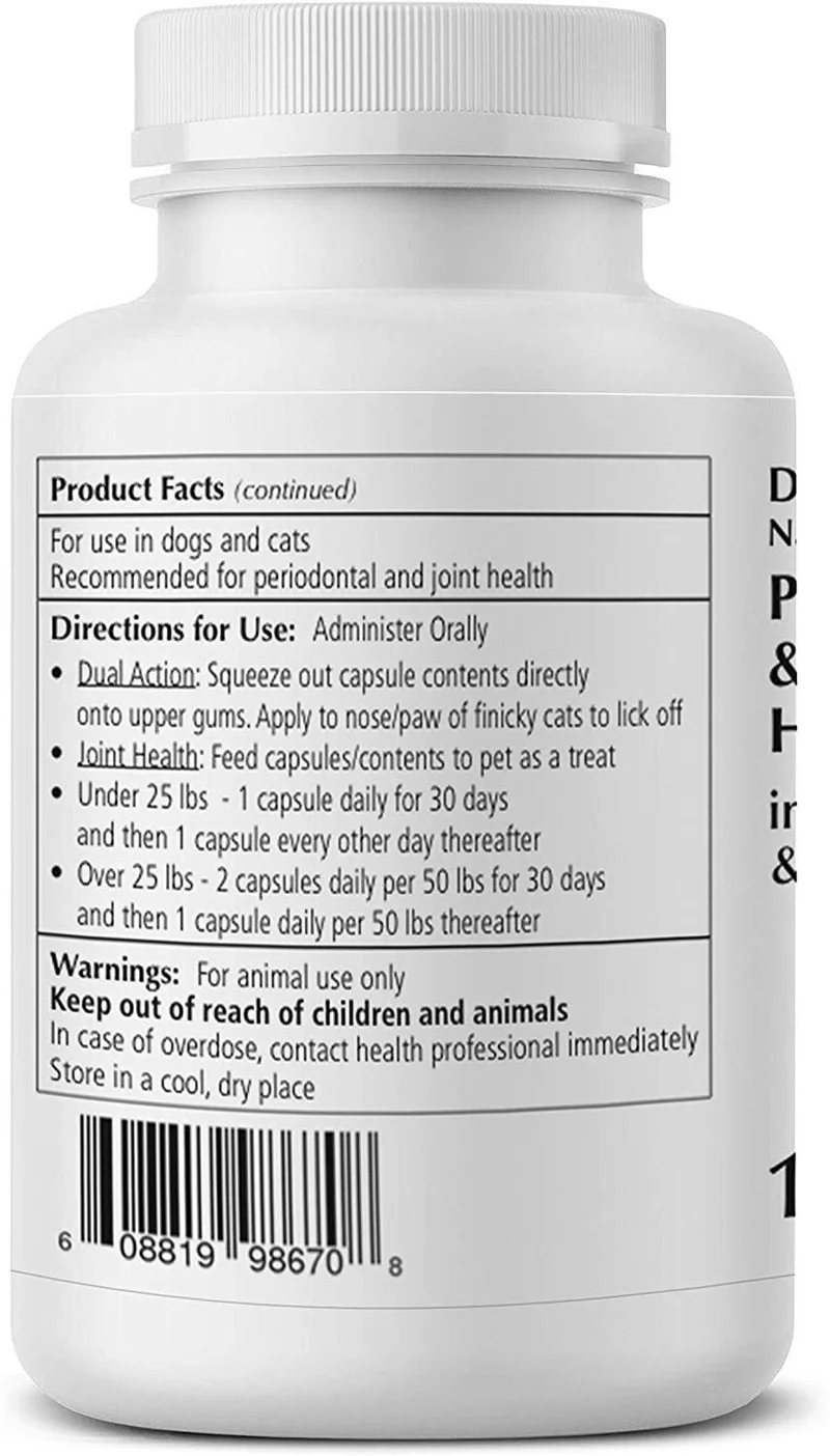 1-tdc "Nueva Twist Off Dual Action Natural apoyo para periodontal & conjunta de salud en perros & gatos | profesionalmente formulado Total Wellness Fórmula con 1-tetradecanol Complejo