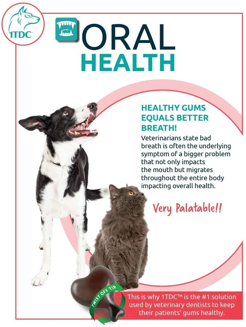 1-tdc "Nueva Twist Off Dual Action Natural apoyo para periodontal & conjunta de salud en perros & gatos | profesionalmente formulado Total Wellness Fórmula con 1-tetradecanol Complejo