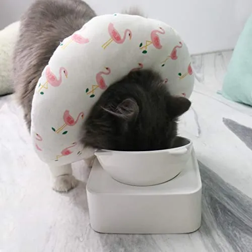 Petseek Collar de recuperación de cono para gato, pequeño, para perro, poste de cirugía, suave, ajustable, collar electrónico para perros y gatos