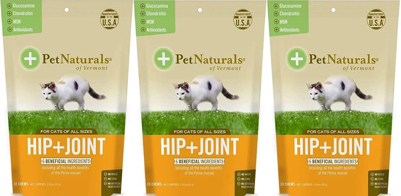 (3 Pack) mascota Naturals de VT cadera + conjunta Suplementos para gatos