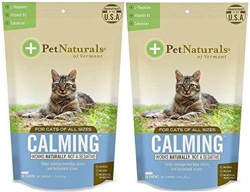 Pet Naturals of Vermont Suplemento calmante para masticar para gatos