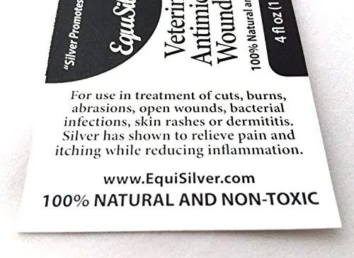 Equisilver Vet - Spray de herida formulado para perros y gatos | Alivio para puntos calientes, infecciones de la piel, piel seca irritada | Curación rápida todo natural y no tóxico | Fabricado en Estados Unidos