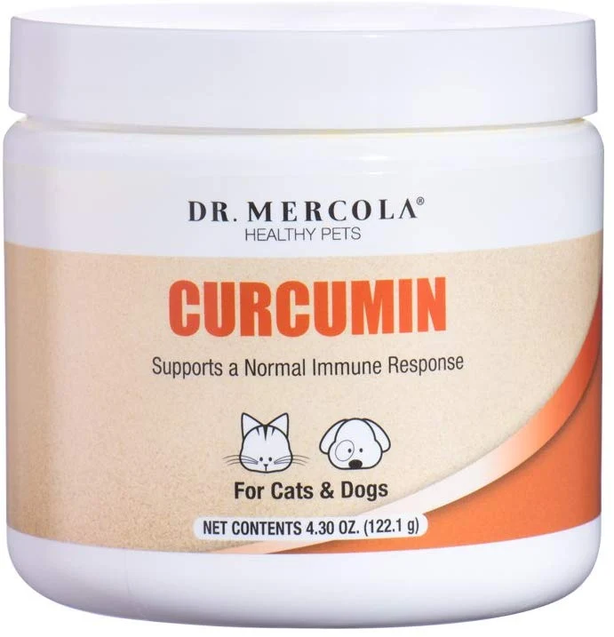 Dr. Mercola Curcumin para mascotas – con Curcumin MICROACTIVE de Cúrcuma – Sistema Inmune Booster para perros & gatos – PREMIUM mascota Suplementos