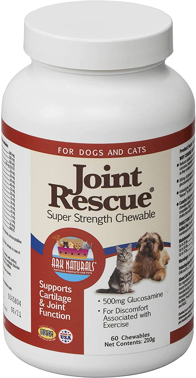 Arca Naturals conjunta para perros & gatos, Super Fuerza de rescate, 60 tabletas masticables