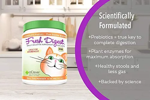 En Clover – Fresco Resumen Daily las enzimas digestivas & prebióticos para gatos
