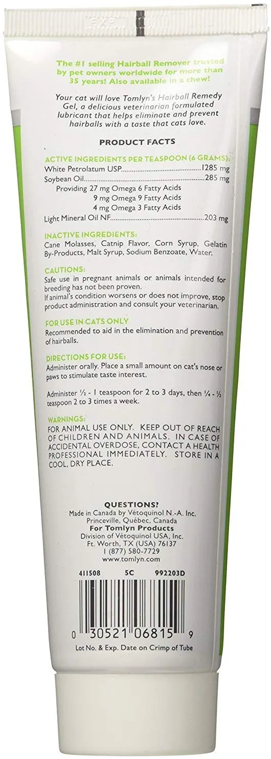 TOMLYN Laxatone Catnip lubricante de bolas de pelo con sabor