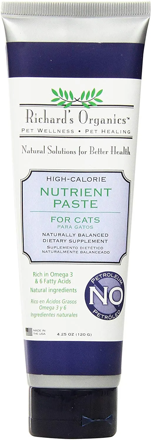 synergylabs Organics Pasta de nutrientes para gatos de Richard; 4,25 oz.