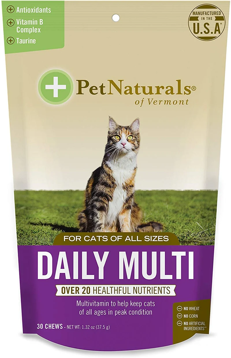 Natural Pet Daily Multi for Cats, Multivitamin Chew, 30, none