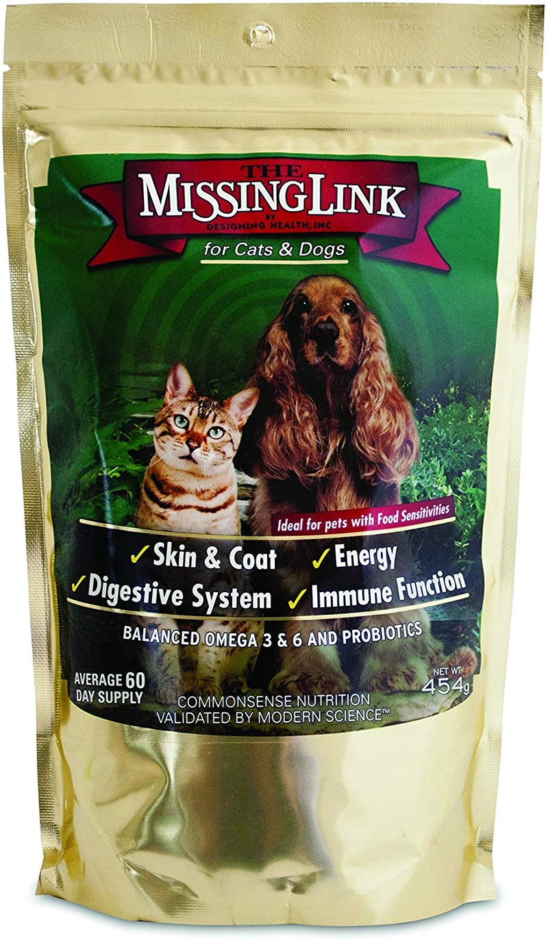 The Missing Link Supplements with Balanced Omegas and Heart Healthy Fresh Ground Flaxseed in Unique Formulas: Hip & Joint, Skin & Coat, Senior, Puppy & Overall Health – All Natural & Non-GMO