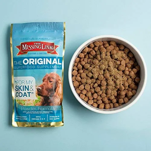 The Missing Link Supplements with Balanced Omegas and Heart Healthy Fresh Ground Flaxseed in Unique Formulas: Hip & Joint, Skin & Coat, Senior, Puppy & Overall Health – All Natural & Non-GMO