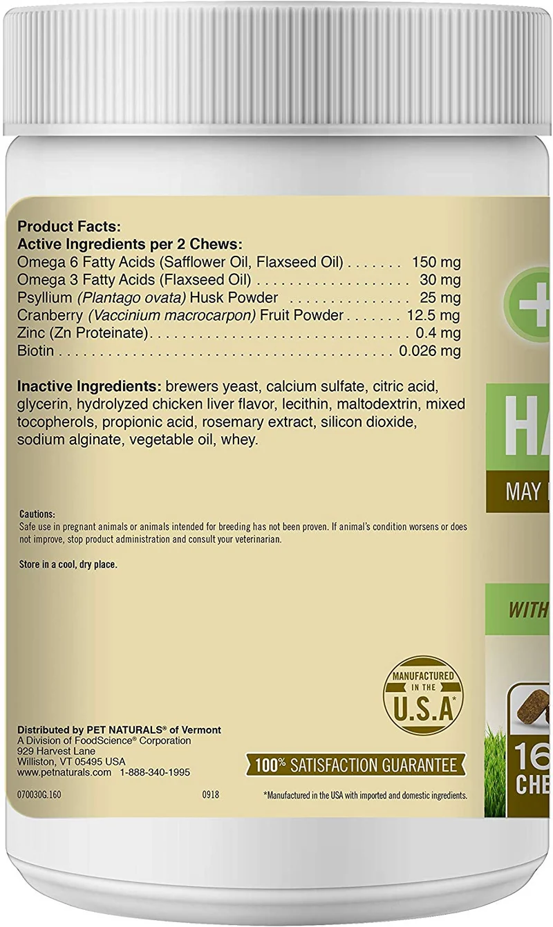 Pet Naturals de VT Hairball Suplementos para gatos