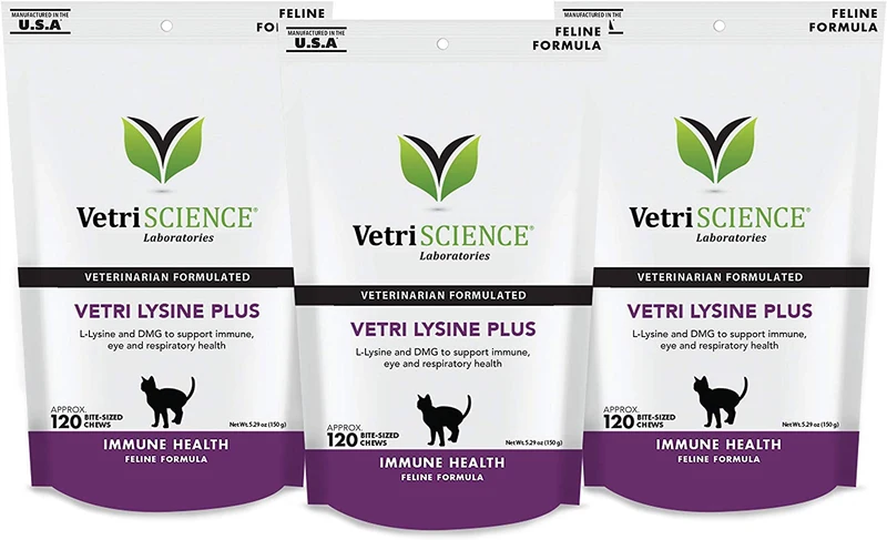 Vetri-Lysine Plus, masticables de tamaño de mordisco