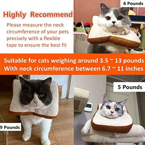 USAMS Collar ajustable para recuperación de gatos, lindo cono de cuello después de la cirugía, curación de heridas, recuperación de cirugía cono Elizabethan collares, borde suave para gatitos y gatos (1 paquete)