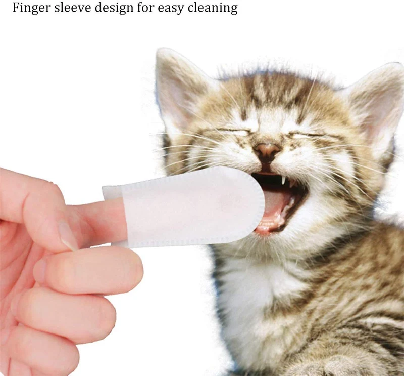 GARYOB Toallitas dentales para mascotas, limpieza oral, toallitas para dientes para perros y gatos, optimiza la salud oral, refresca el aliento, 50 toallitas